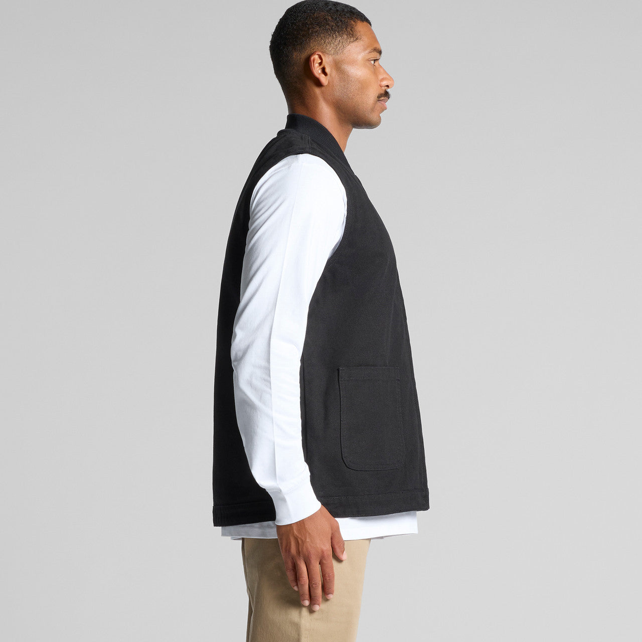 Canvas Heavy Vest Side