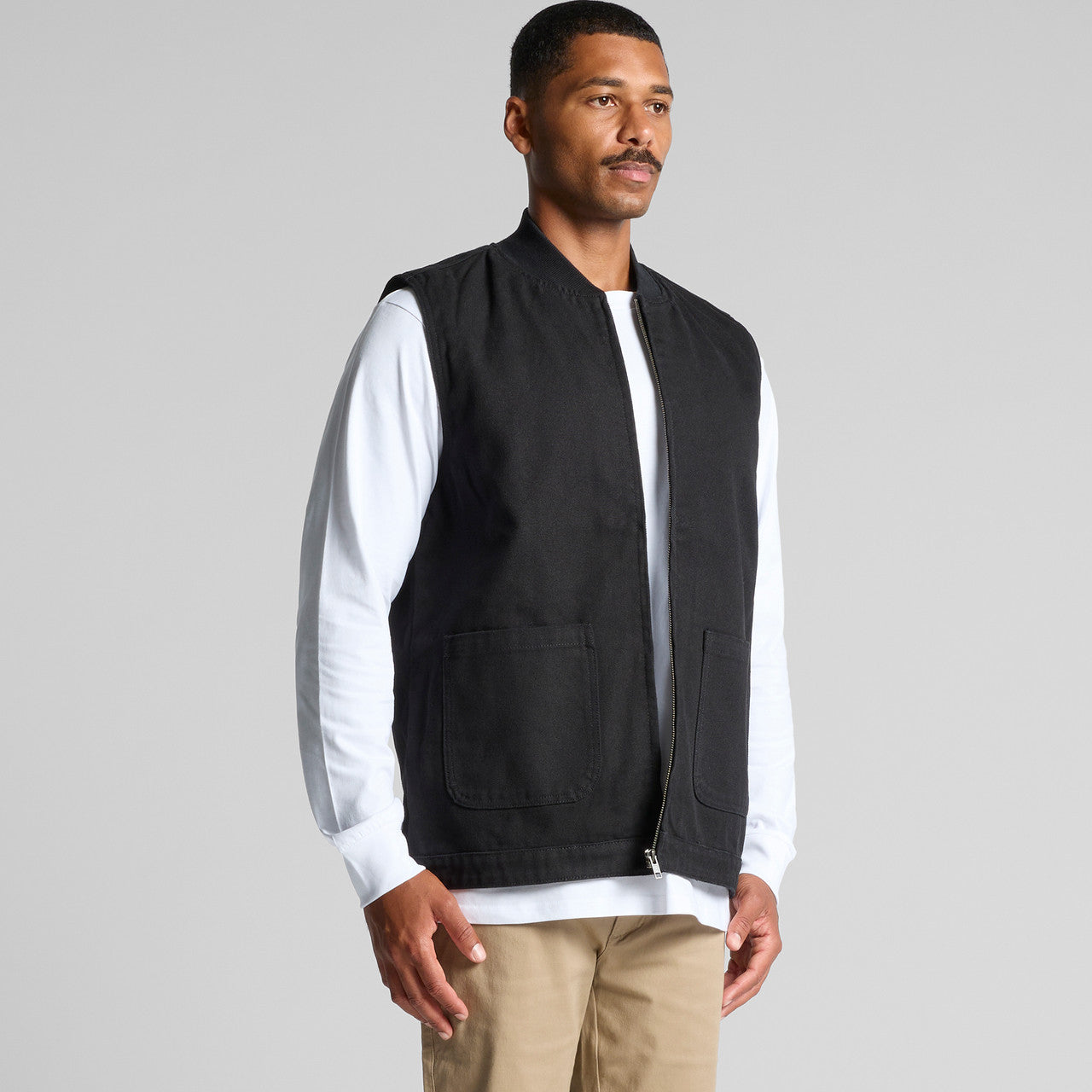 Canvas Heavy Vest Turn