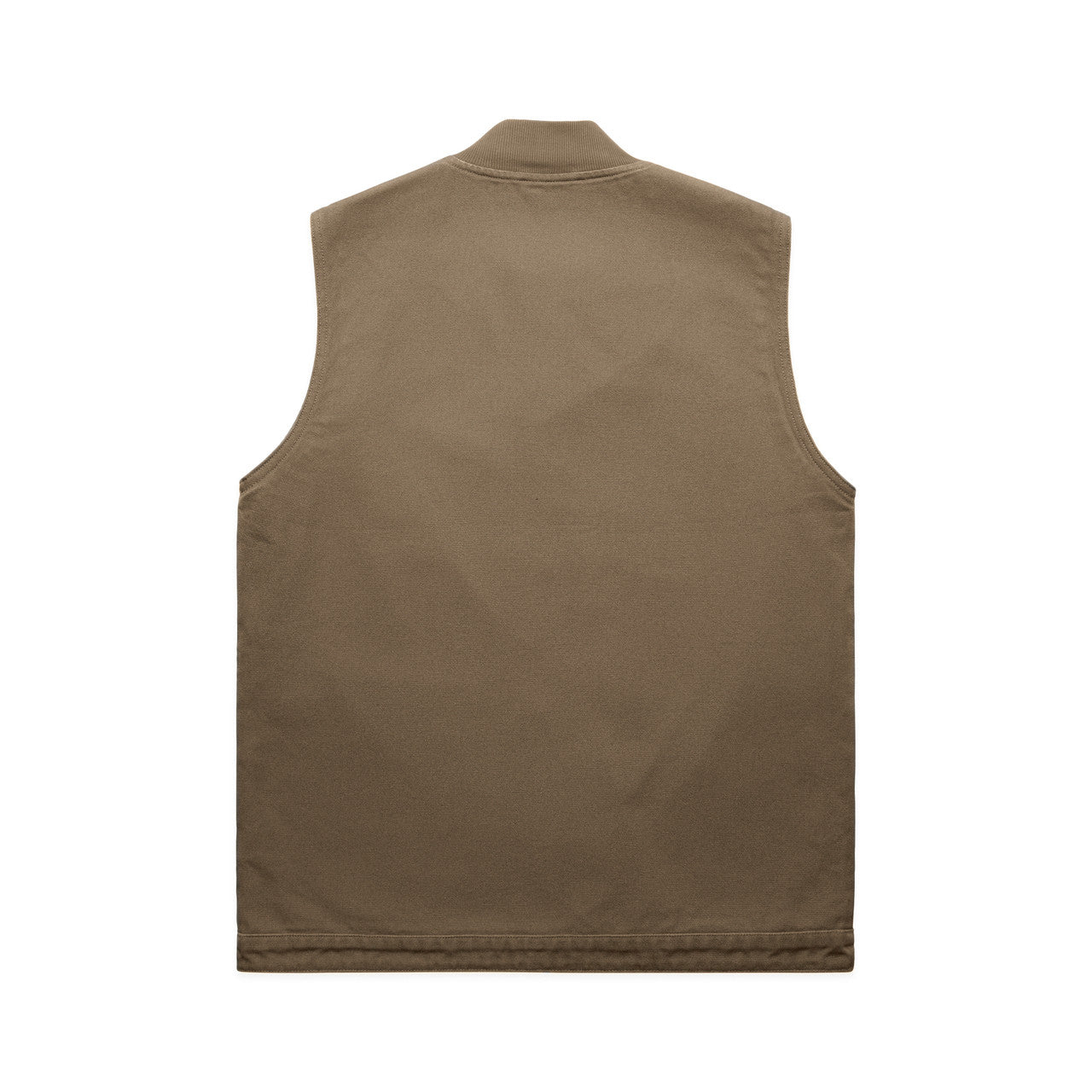 Canvas Heavy Vest Walnut - Back