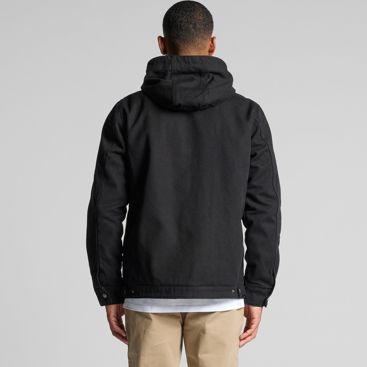 Canvas Heavy Hooded Jacket Back