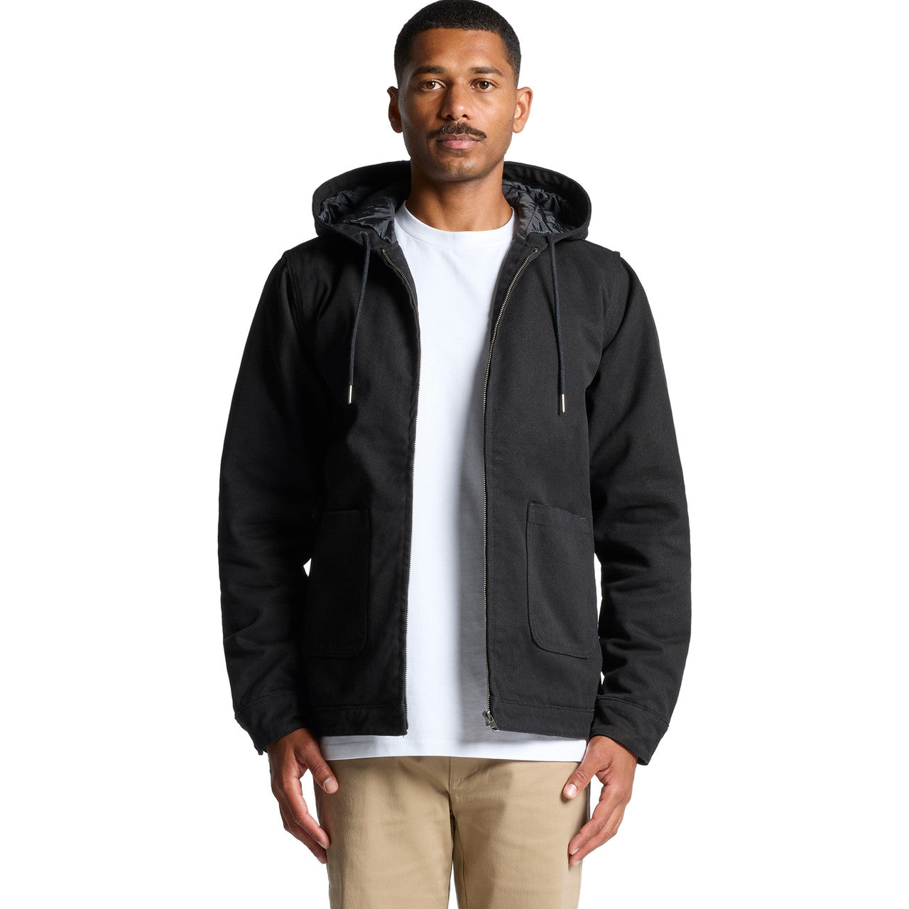 Canvas Heavy Hooded Jacket Front