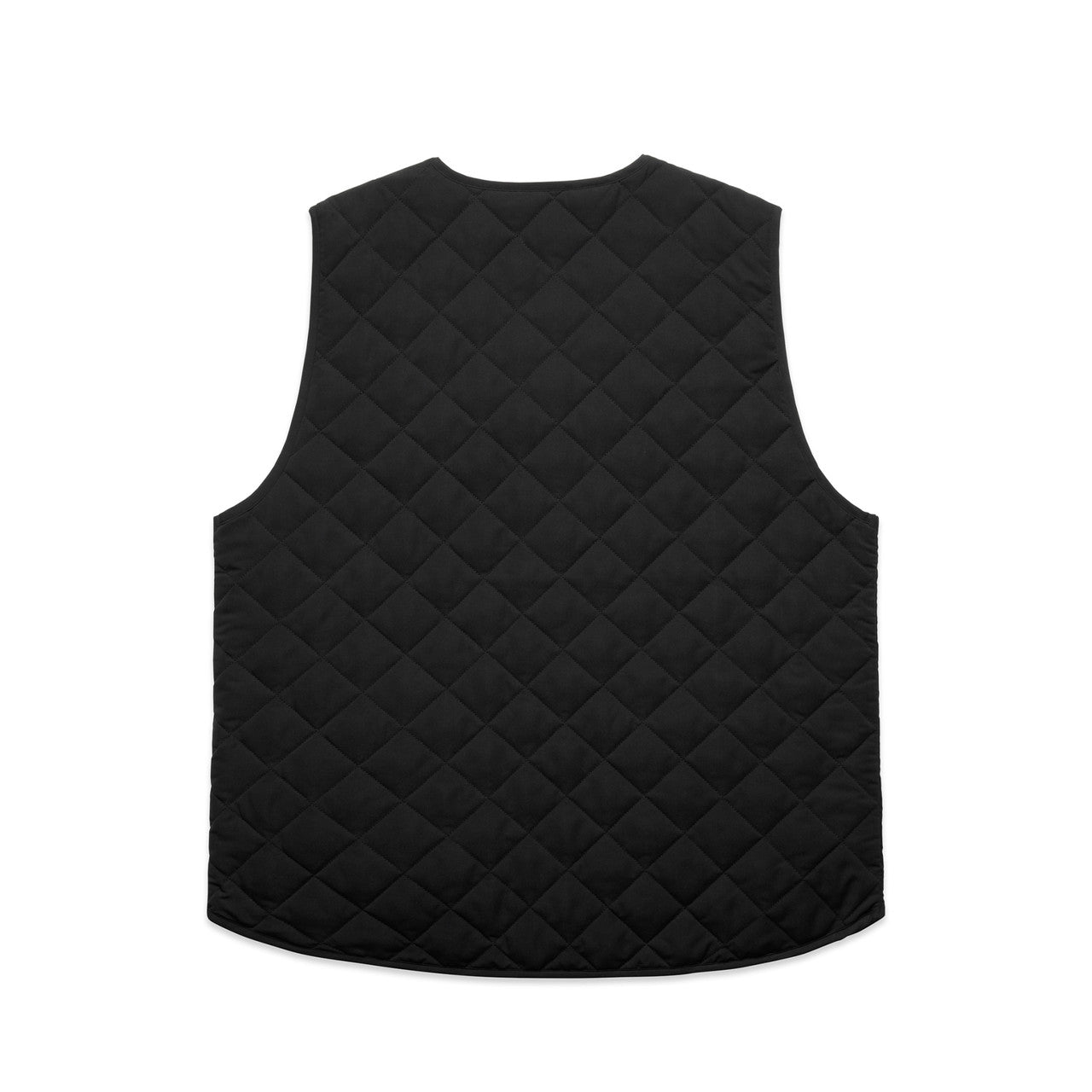Quilted Vest Black - Back