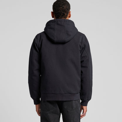 Canvas Bomber Hood Jacket Back