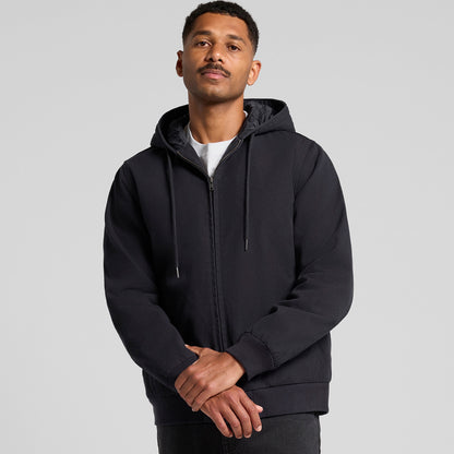 Canvas Bomber Hood Jacket Back