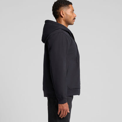 Canvas Bomber Hood Jacket Side