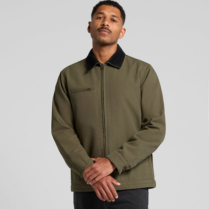 Canvas Cord Collar Jacket Back