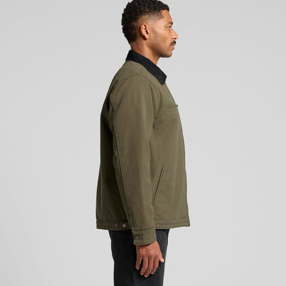 Canvas Cord Collar Jacket Side