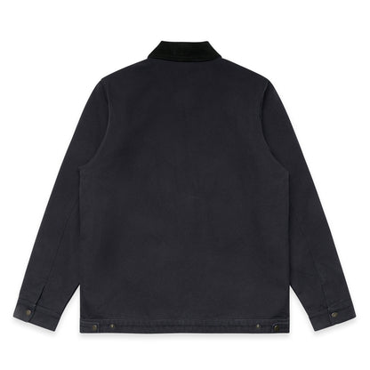 Canvas Cord Collar Jacket Ink Blue - Back