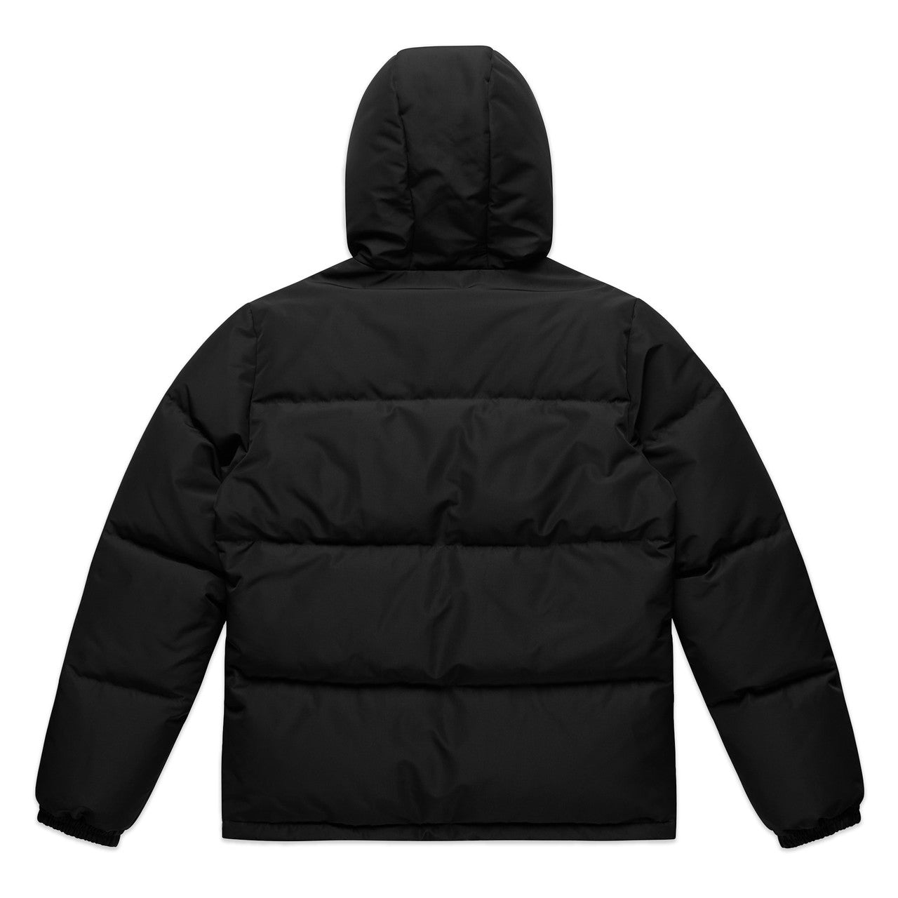 Hooded Puffer Jacket Black - Back