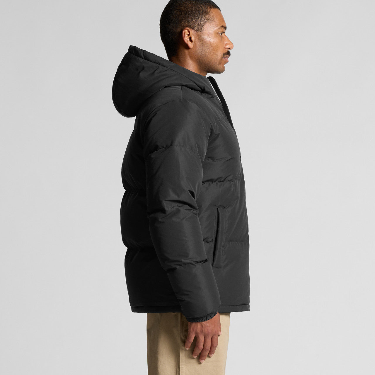 Hooded Puffer Jacket Side