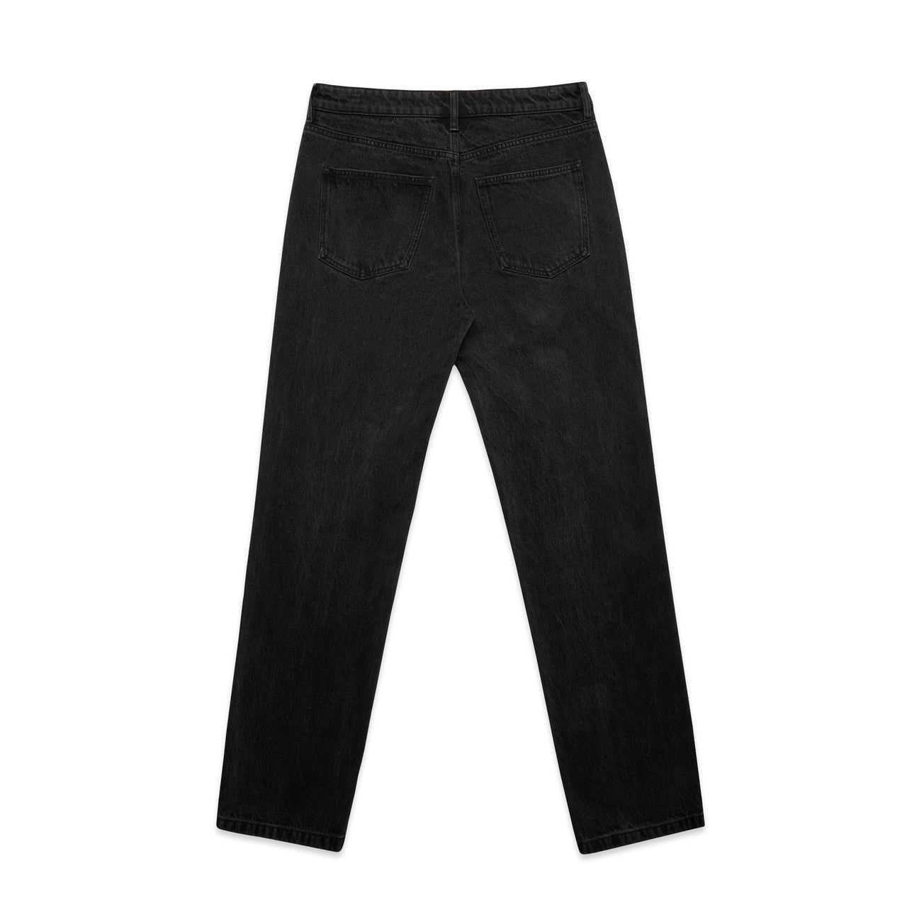 Straight Jeans Washed Black - Back