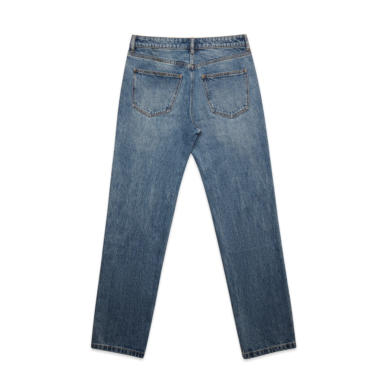 Straight Jeans Washed Blue - Back