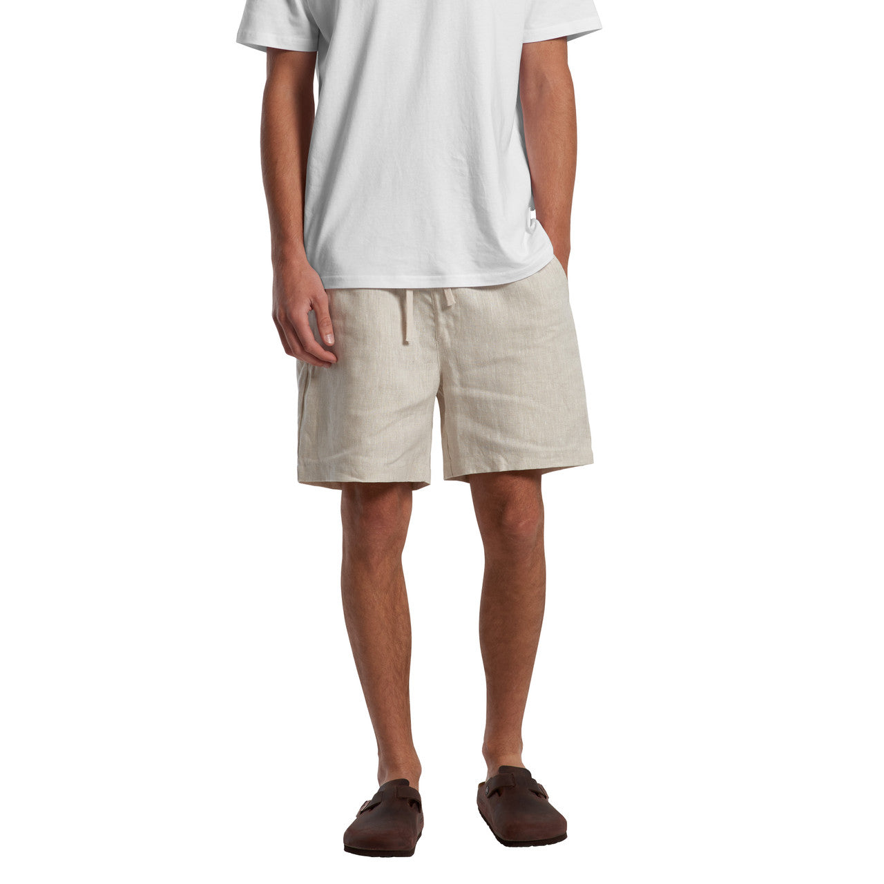 Linen Shorts 18" Front