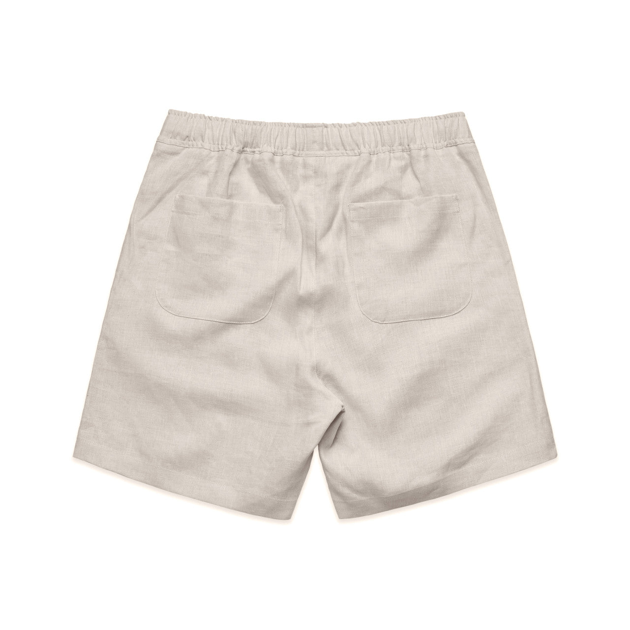 Linen Shorts 18" Natural - Back