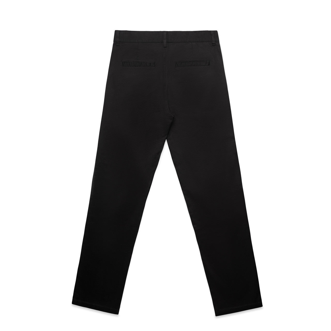 Straight Pants Black - Back