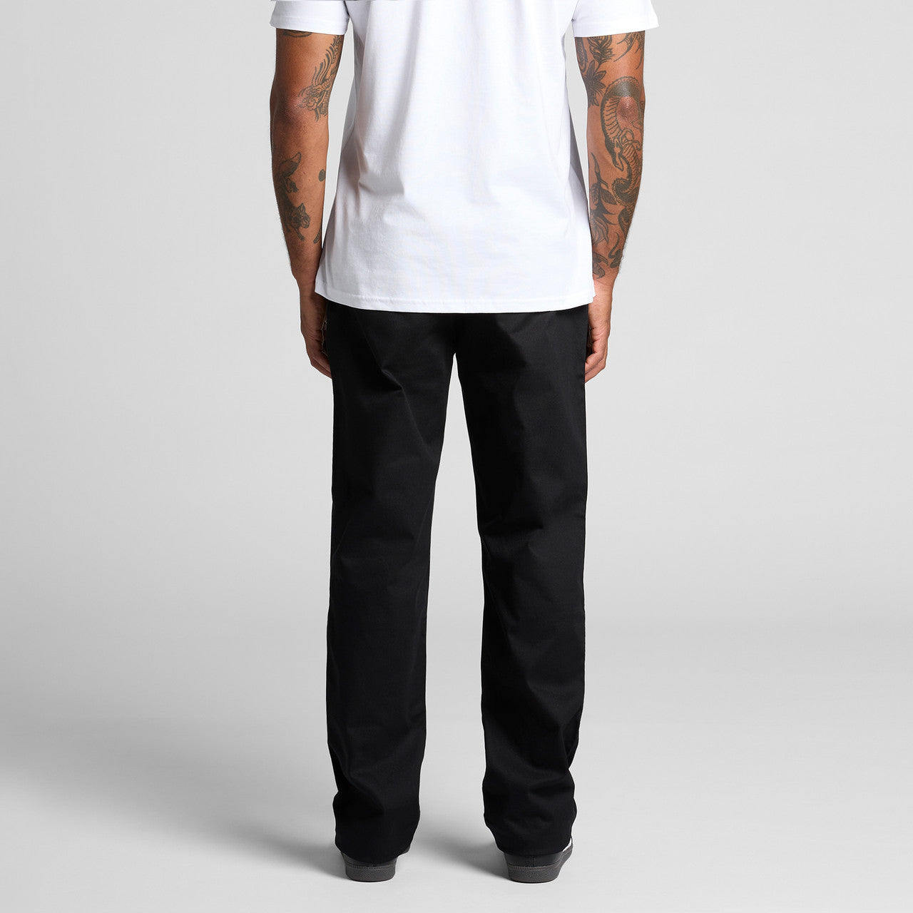 Straight Elastic Pants Back