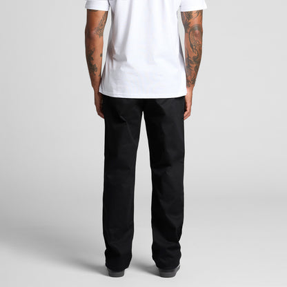 Straight Elastic Pants Back