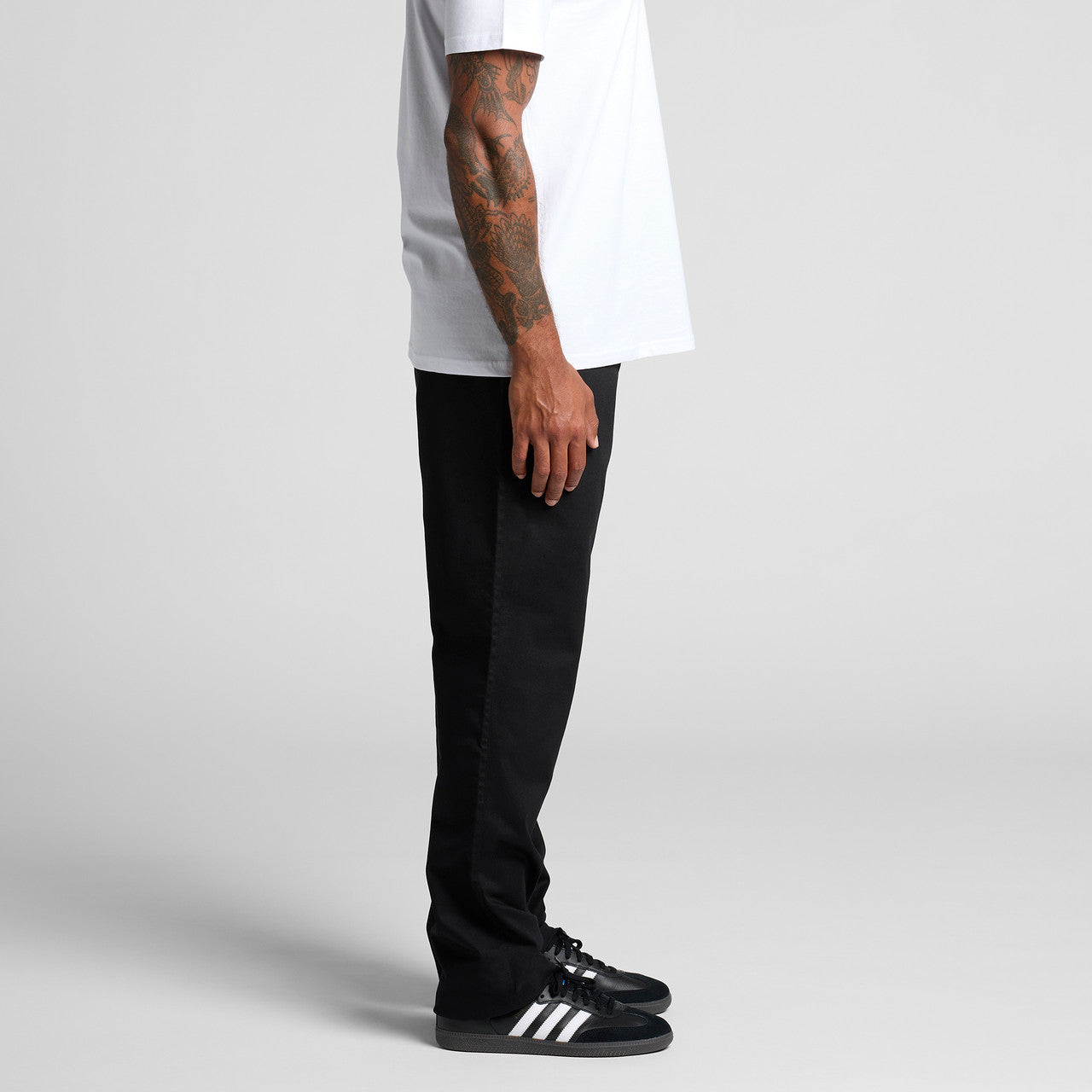 Straight Elastic Pants Side