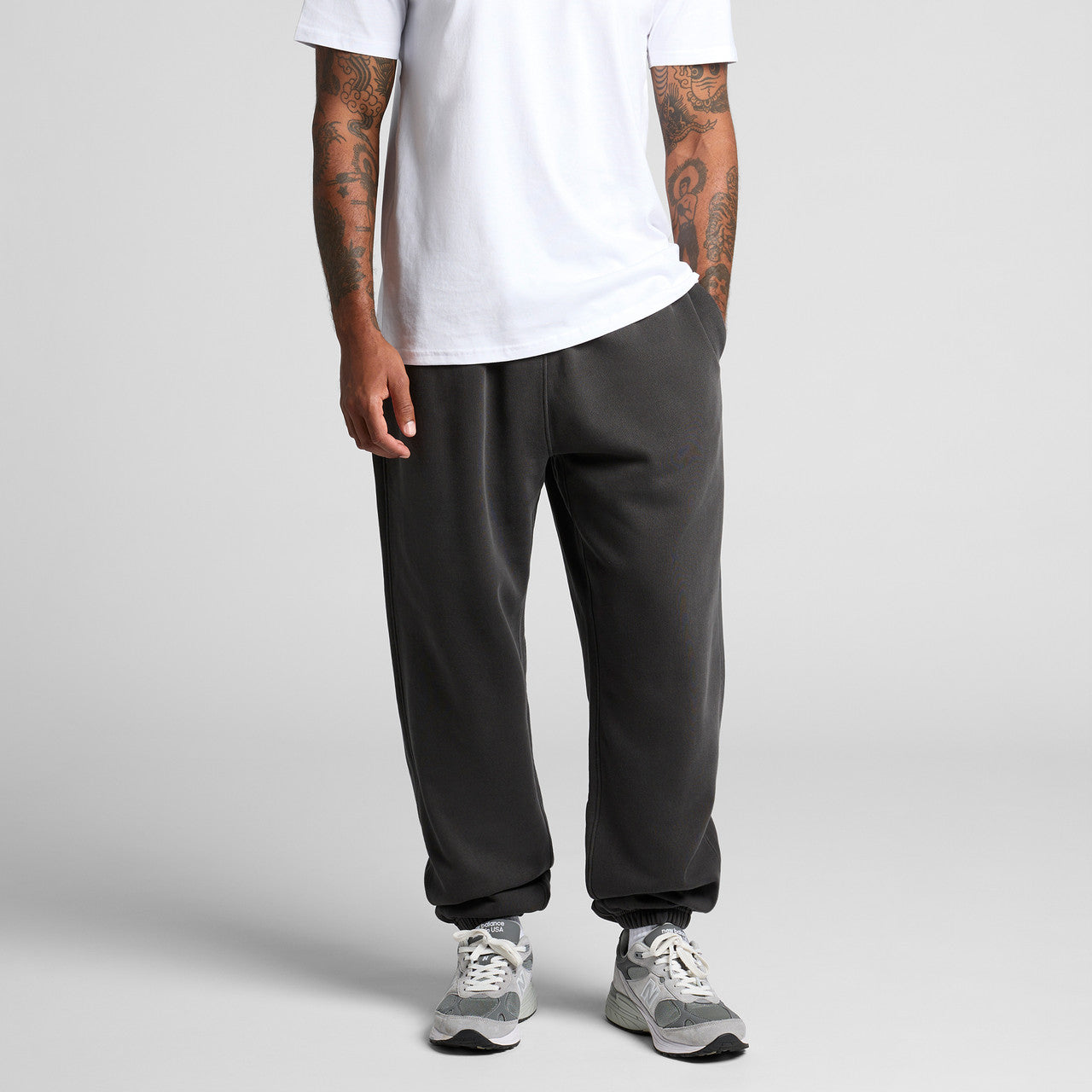 Relax Faded Track Pants Back
