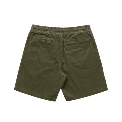 Cord Shorts 18" Army - Back