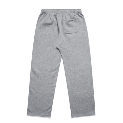 Relax Cuffless Track Pants Grey Marle - Back