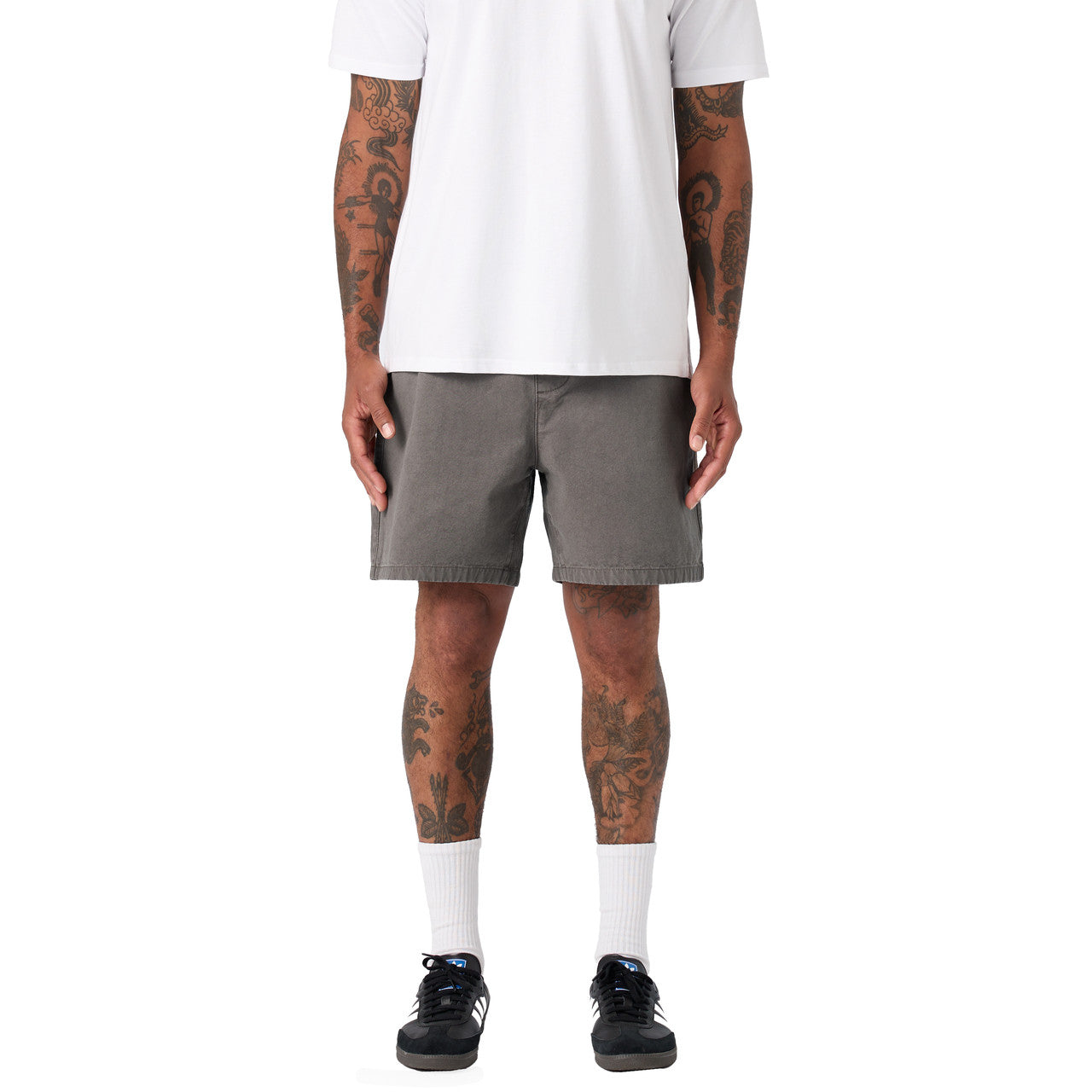 Faded Walk Shorts 18" Front