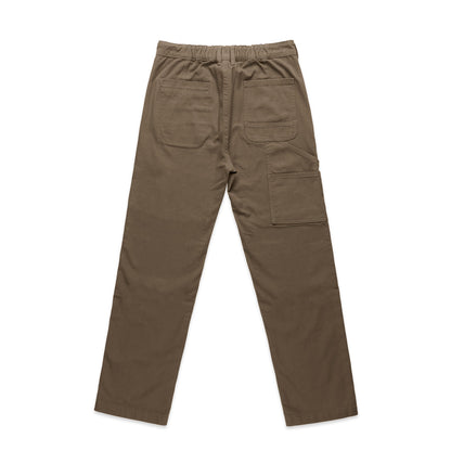 Canvas Pants Walnut - Back