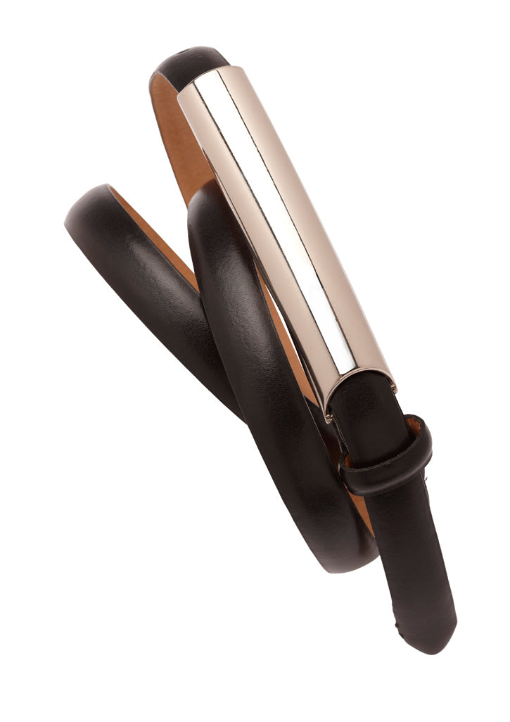 Womens Slimline Belt - Black 28