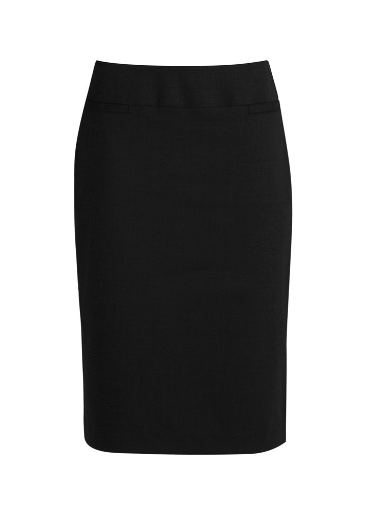 Womens Classic Below Knee Skirt - Charcoal Marle 26