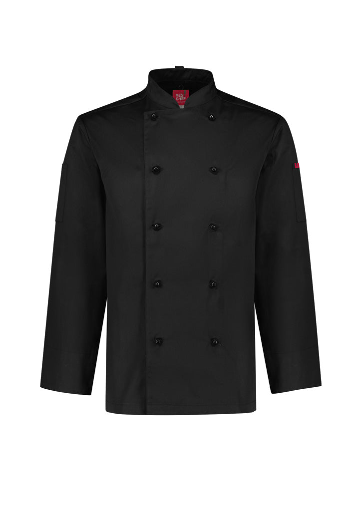 Mens Al Dente Long Sleeve Chef Jacket - Black 4XL