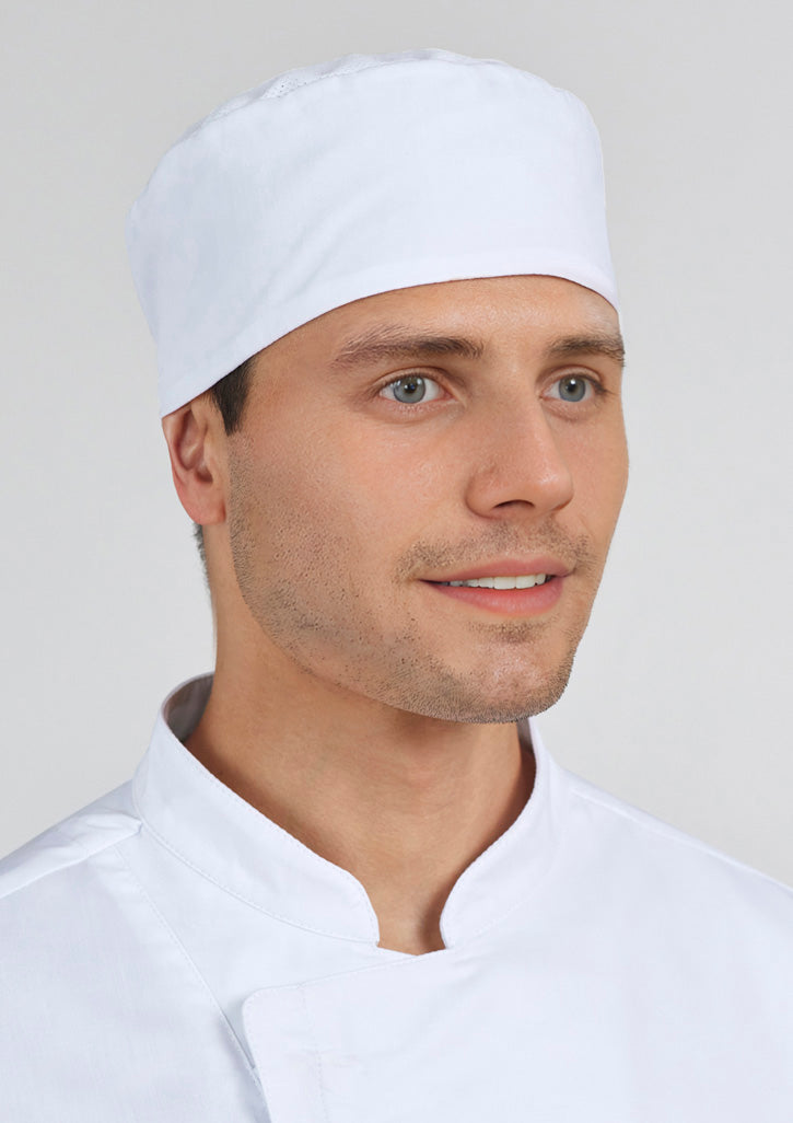 Mesh Flat Top Hat - White FRE