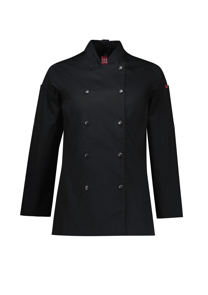 Womens Gusto Long Sleeve Chef Jacket - White 2XL