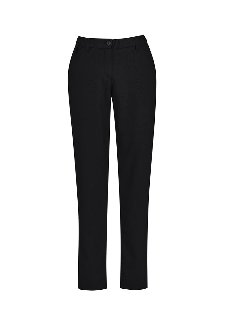 Womens Comfort Waist Slim Leg Pant - Charcoal 20
