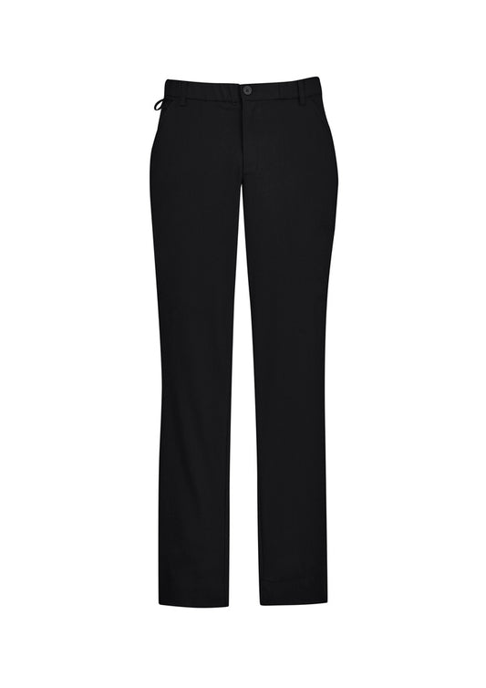 Mens Comfort Waist Flat Front Pant - Charcoal 97R