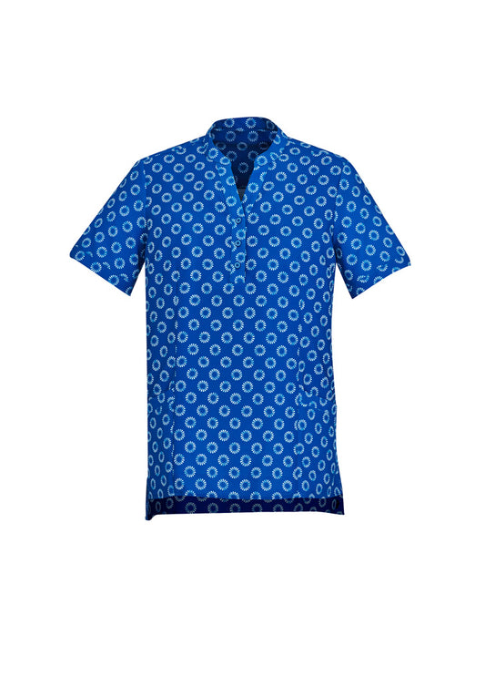 Womens Florence Daisy Print Tunic - Electric Blue 30