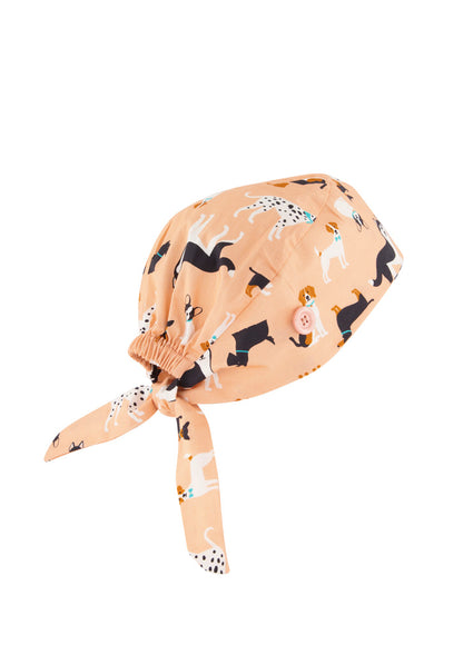Unisex Printed Scrub Cap - Puppies FRE