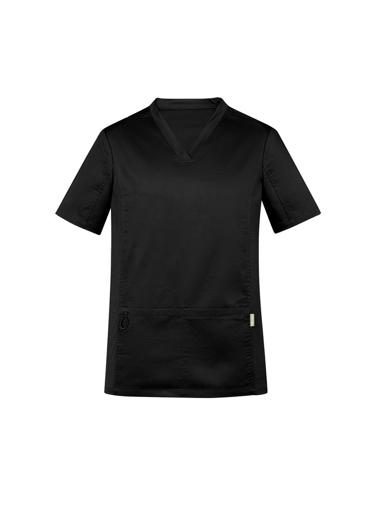 Mens Riley Stretch Scrub Top - Black 5XL