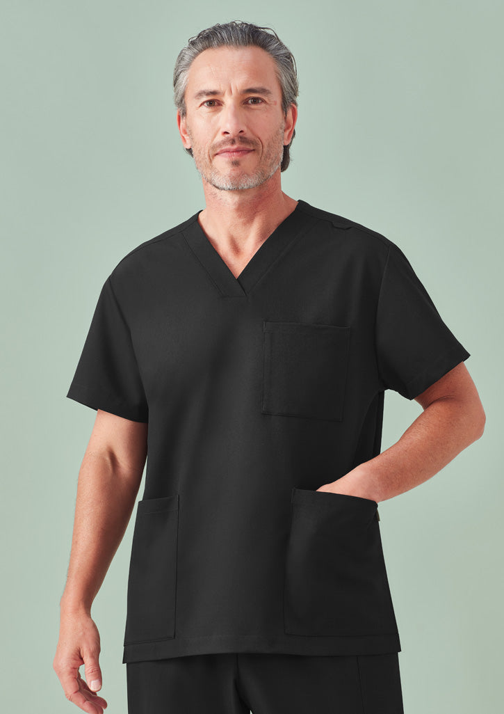 Unisex Pulse V-Neck Scrub Top - Midnight Navy 6XL