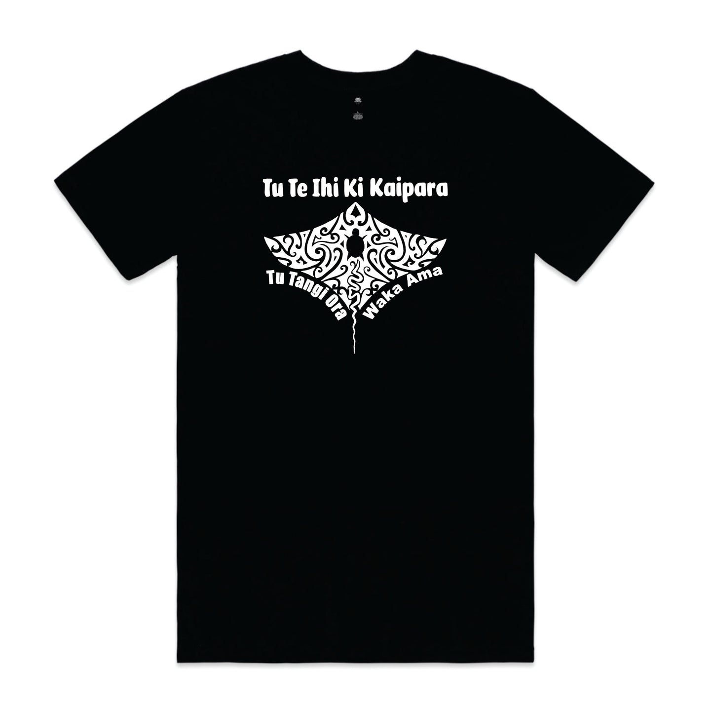Adults Tees - Tu Tangi Ora Waka Ama - Tu Te Ihi Ki Kaipara - Black