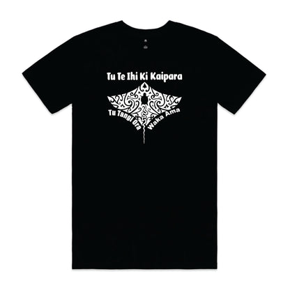 Adults Tees - Tu Tangi Ora Waka Ama - Tu Te Ihi Ki Kaipara - Black