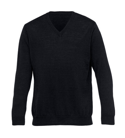 Merino Detailed Vee Pullover - Mens