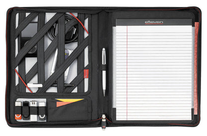 Elleven Large Zippered Padfolio