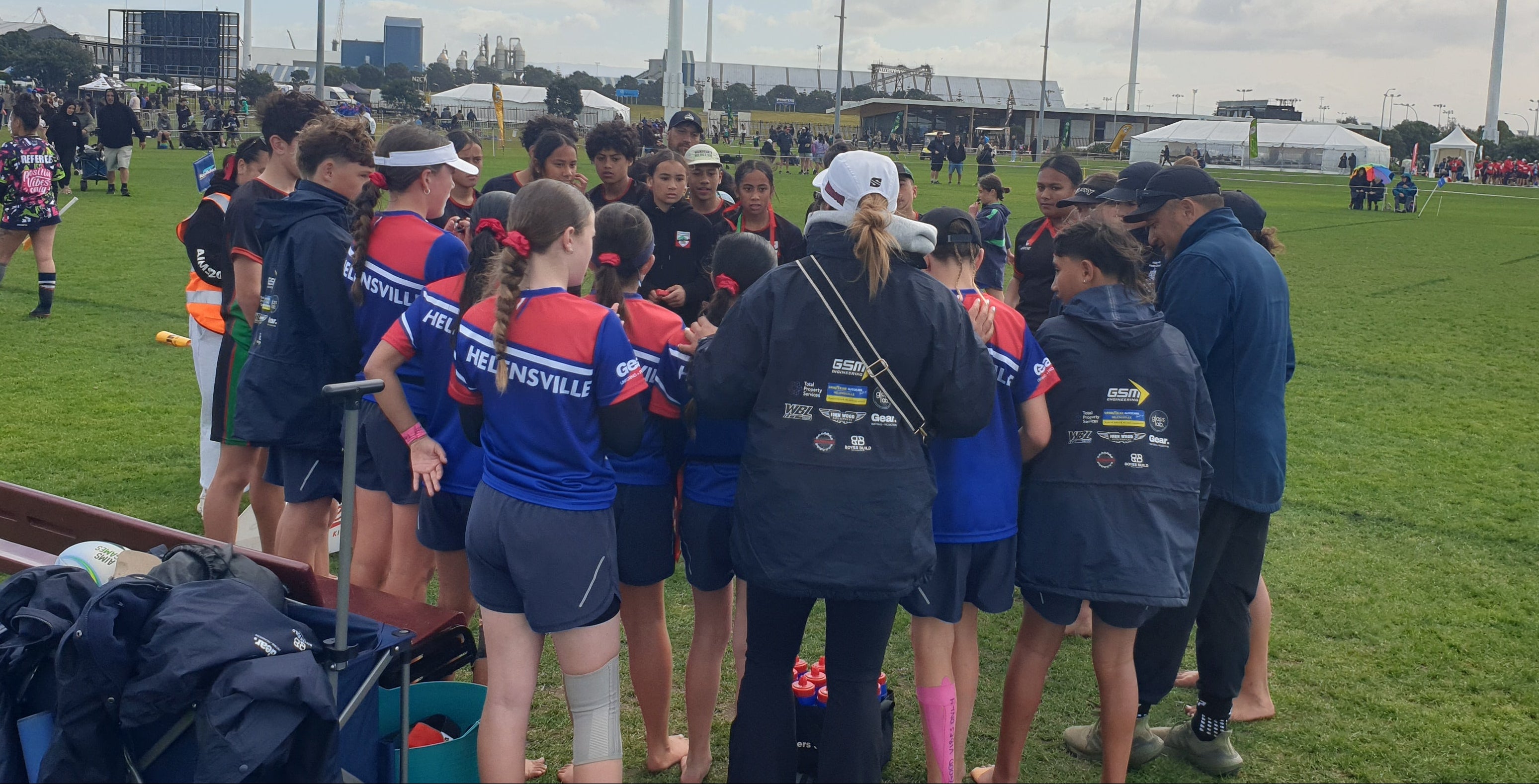 Custom branded rugby uniforms, custom branded jackets, sublimated sportswear, AIMS custom uniforms