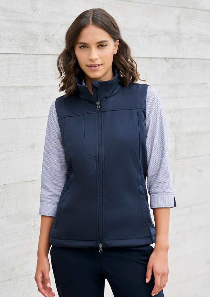 Womens Softshell Vest - Navy 2XL