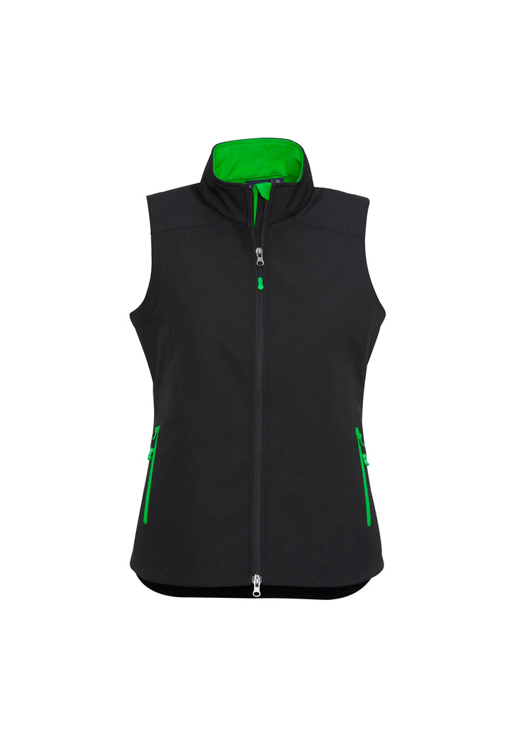 Womens Geneva Vest - Black/Cyan 2XL