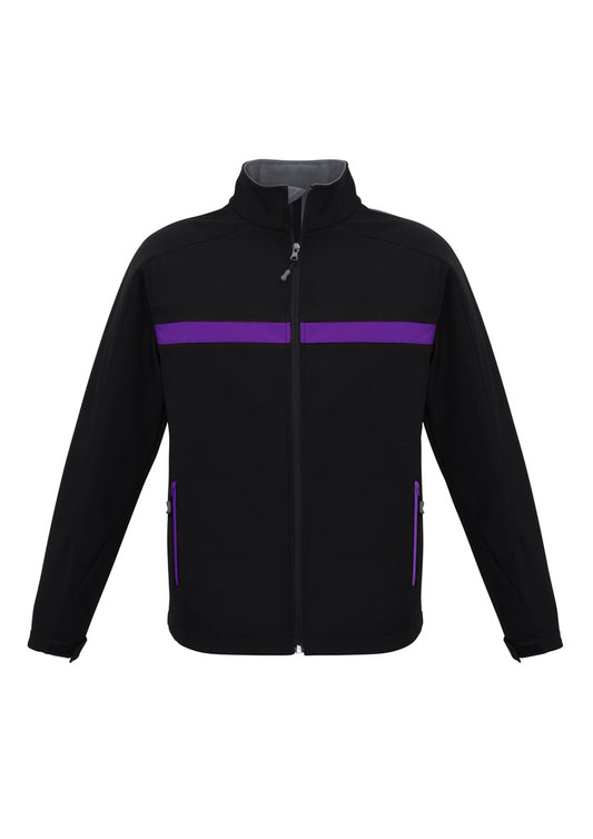 Unisex Charger Jacket - Black/Purple/Grey 5XL