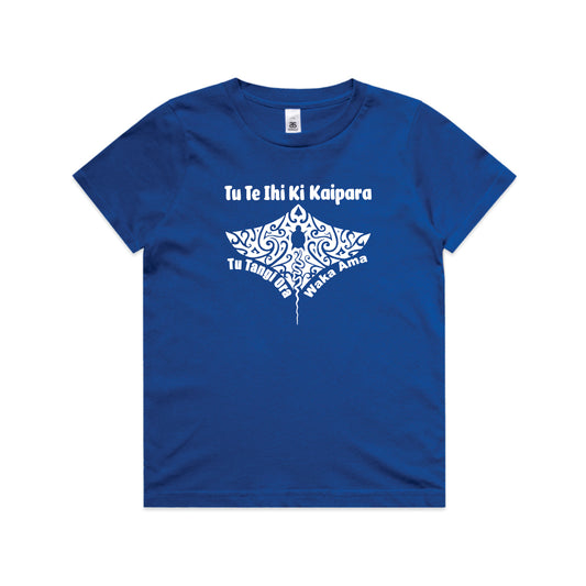 Kids Tees - Tu Tangi Ora Waka Ama - Tu Te Ihi Ki Kaipara - Royal