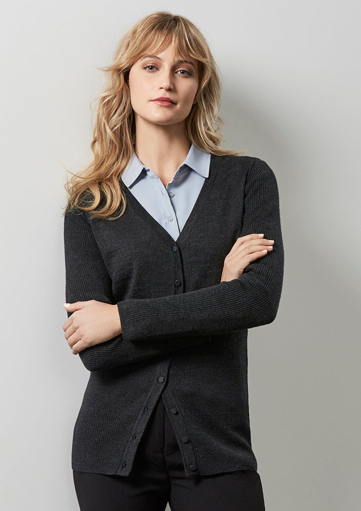 Womens Milano Cardigan - Charcoal 3XL