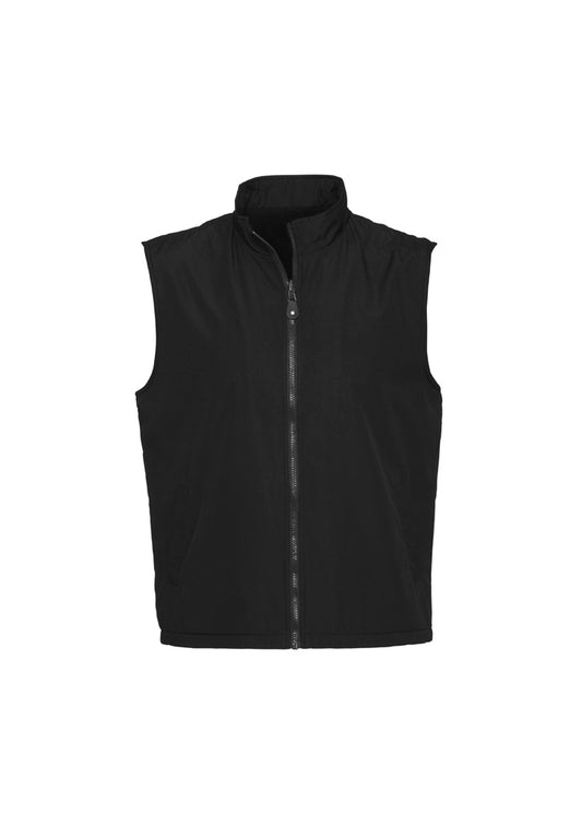 Unisex Reversible Fleece Vest - Black 5XL