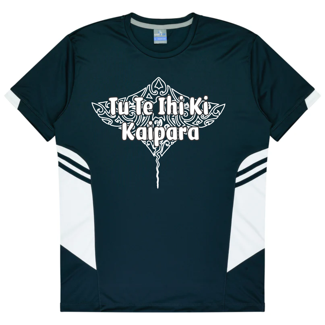 Adults Navy Lightweight Polyester Tee - Tu Te Ihi Ki Kaipara